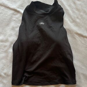 Alo Black High Neck Top